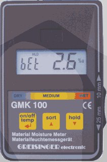 GMK 100 - Kapacitní měřící přístroj vlhkosti dřeva a stavebních materiálů