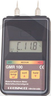 GMR 100 - Odporový měřič vlhkosti materiálů s integrovanými měřícími hroty