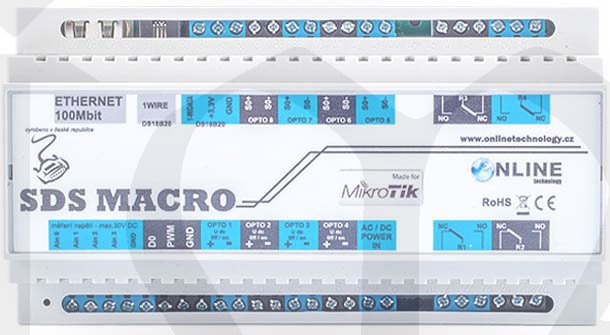 monitorovací-řídící modul SDS MACRO DIN